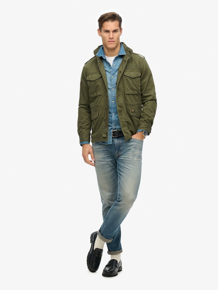 Superdry Green Rookie Field Jacket - Image 2 of 6