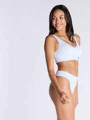 Boux Avenue Floral Print Embroidered Bralette And Thongs Set - Image 2 of 6