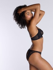 Boux Avenue Naomi Lace Bumless Black Briefs - Image 3 of 4