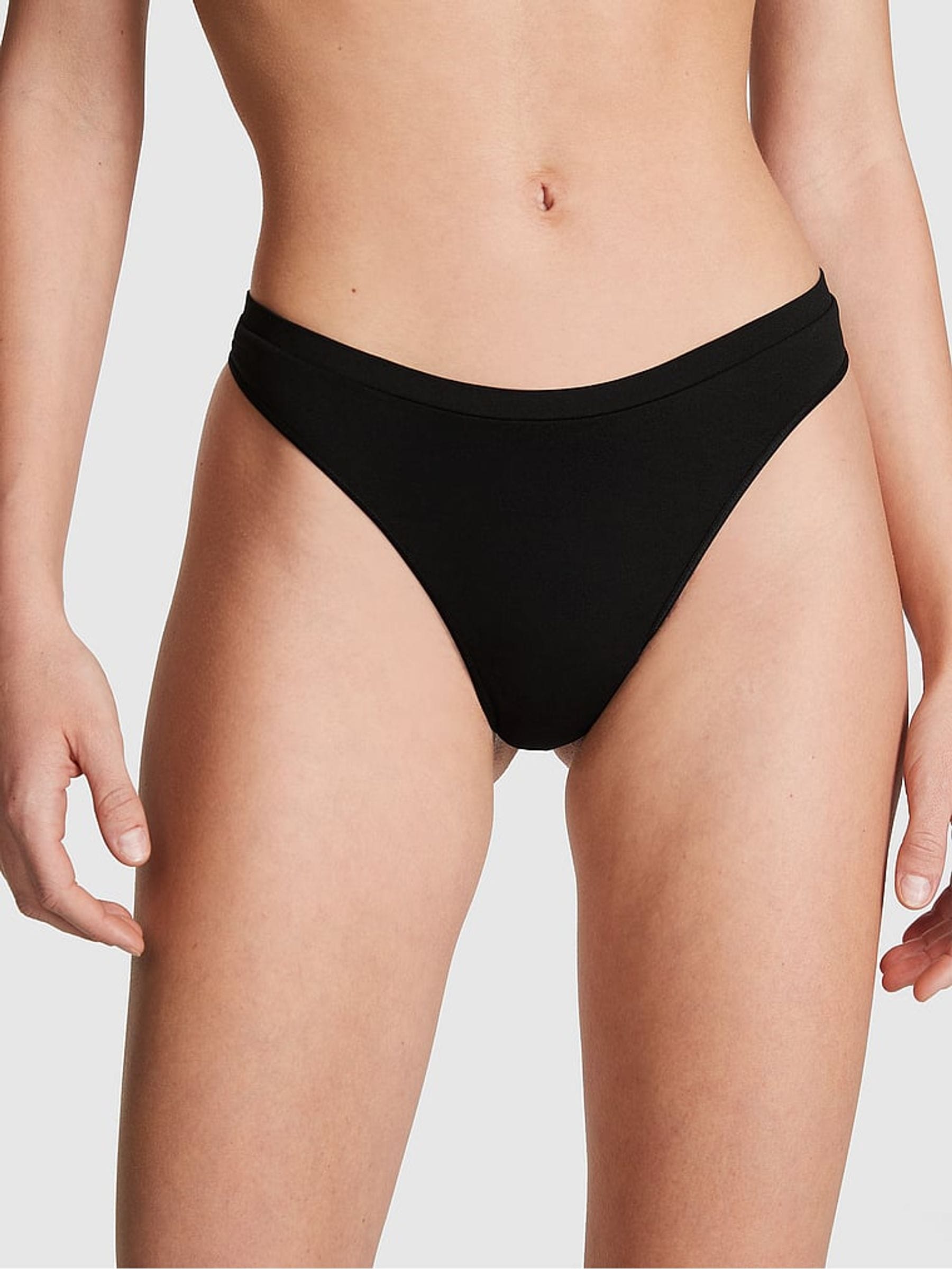 Victoria's Secret PINK Black Seamless Knickers
