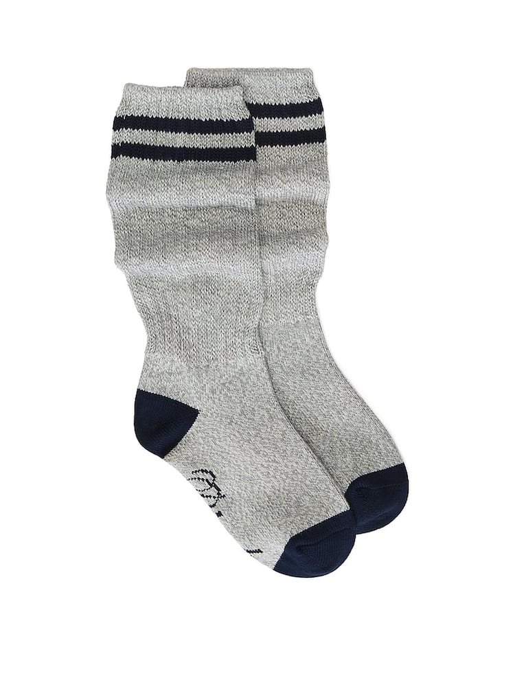 Victoria's Secret PINK Heather Grey Slouch Socks - Image 1 of 2