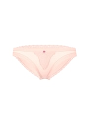 Victoria's Secret Purest Pink Lace Trim Bikini Knickers - Image 3 of 3