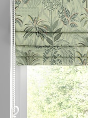 Sara Miller Soft Olive Green Palm Garden Made to Measure Roman Blind - Image 2 of 6