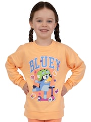Character Orange 100% Cotton Sweatshirt And Shorts Set - Image 5 of 12