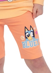 Character Orange 100% Cotton Sweatshirt And Shorts Set - Image 6 of 12
