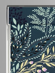 Sara Miller Teal Blue Faux Silk Songbird Made to Measure Roman Blind - Image 3 of 6