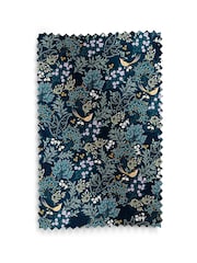Sara Miller Teal Blue Faux Silk Songbird Made to Measure Roman Blind - Image 6 of 6