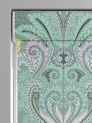 Sara Miller Sage Green Peacock Filigree Made to Measure Roman Blind - Image 3 of 6