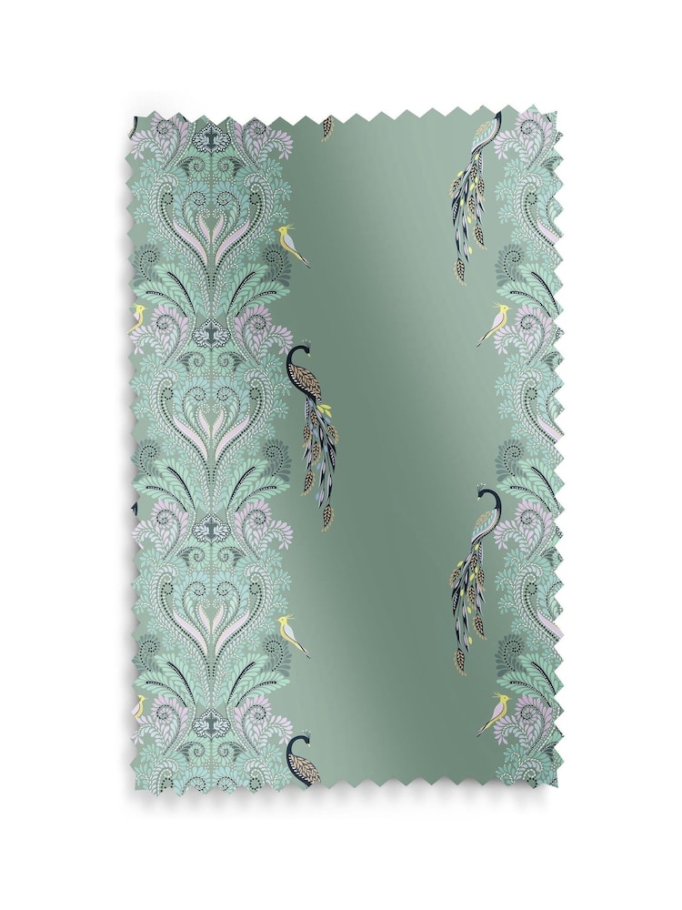 Sara Miller Sage Green Peacock Filigree Made to Measure Roman Blind - Image 6 of 6