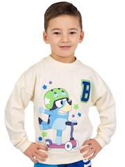 Character Cream 100% Cotton Sweatshirt And Shorts Set - Image 4 of 11