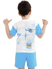 Character Blue PAW Patrol Chase 100% Cotton T-Shirt And Shorts Set - Image 2 of 12