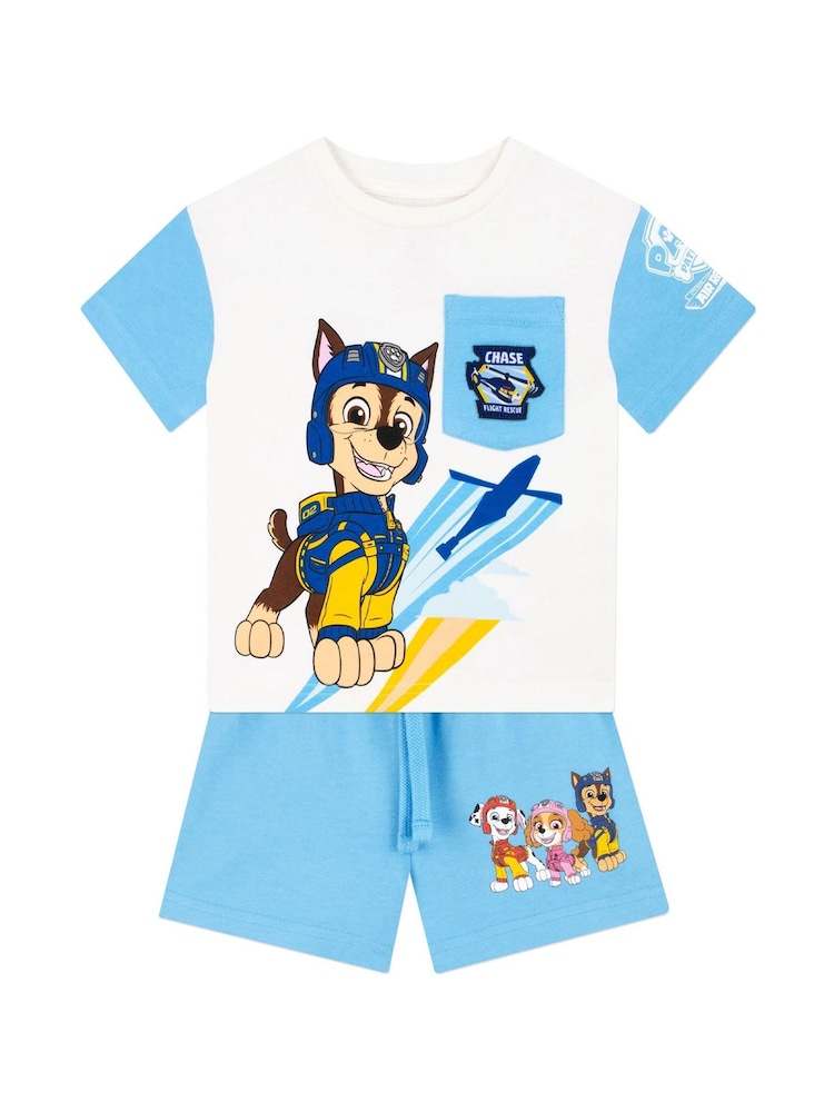 Character Blue PAW Patrol Chase 100% Cotton T-Shirt And Shorts Set - Image 7 of 12