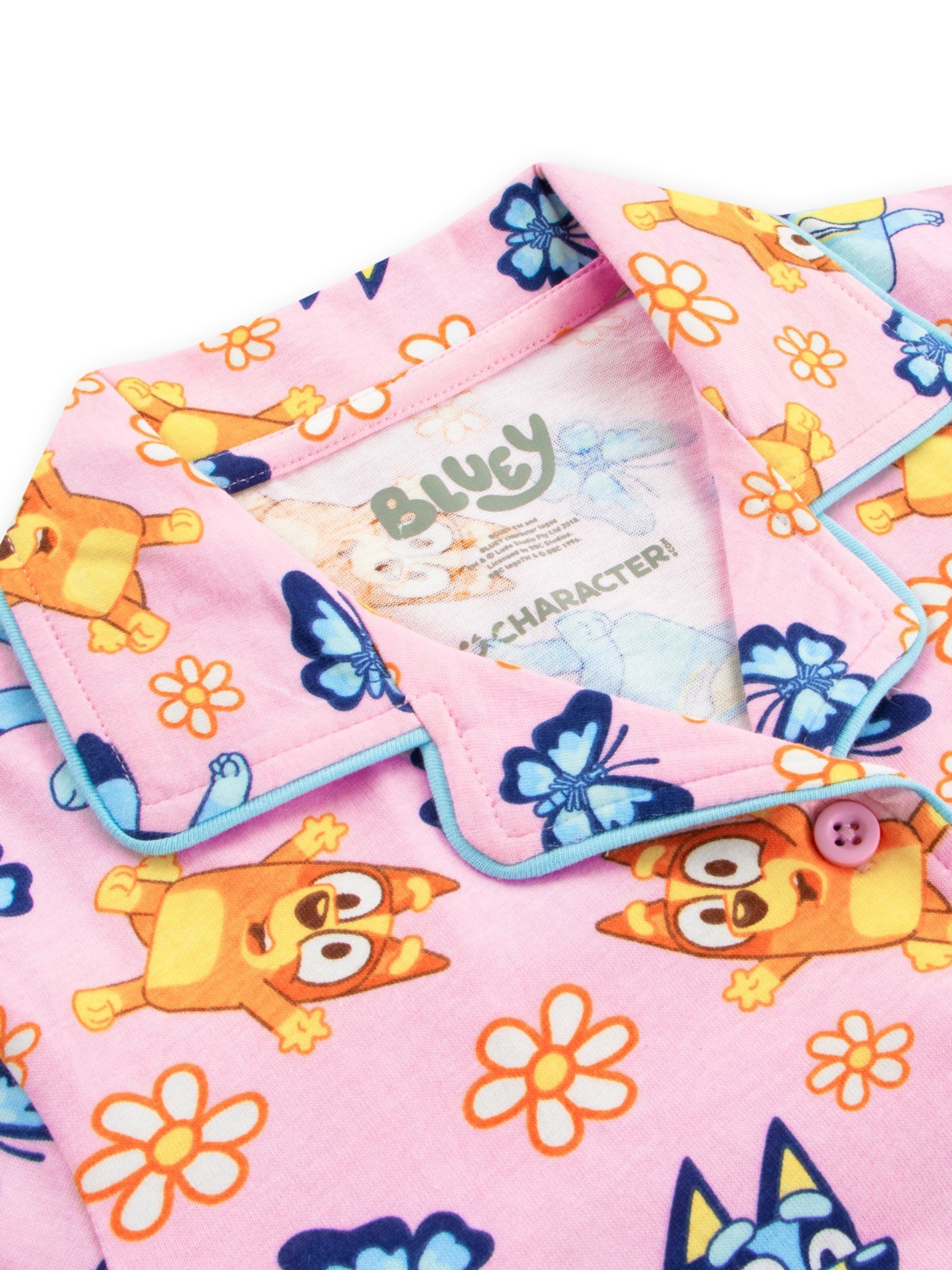 Character Bluey Button Up 100% Cotton Pyjamas - صورة 3 من 5