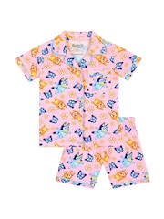 Character Bluey Button Up 100% Cotton Pyjamas - صورة 4 من 5