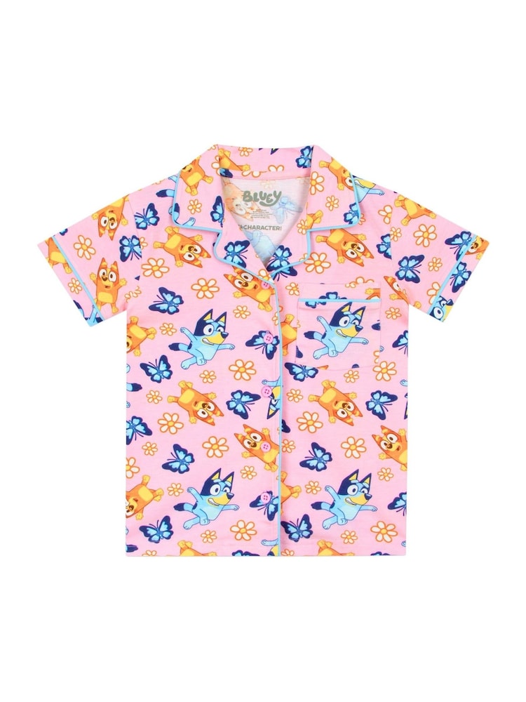 Character Bluey Button Up 100% Cotton Pyjamas - صورة 5 من 5