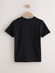 Black NASA License Short Sleeve T-Shirt (3-16yrs) - Image 2 of 4