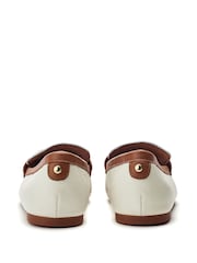 Moda in Pelle Erythrina Tassel Leopard Print Trim Comfort Leather Loafers - Image 4 of 5