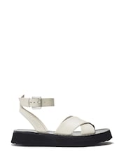 Moda in Pelle Larise Lightweight Eva Ankle Strap Leather Sandals - Image 1 of 4