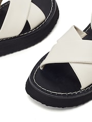 Moda in Pelle Larise Lightweight Eva Ankle Strap Leather Sandals - Image 4 of 4