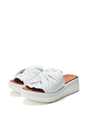 Moda in Pelle Ollin Twist Upper Sporty Low Wedge Leather Sliders - Image 2 of 4