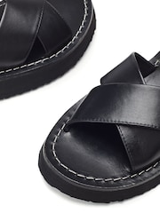 Moda in Pelle Larise Lightweight Eva Ankle Strap Leather Sandals - Image 4 of 4