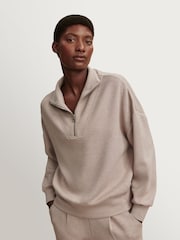 Varley Nude Hawley Half Zip Sweater - Image 3 of 4