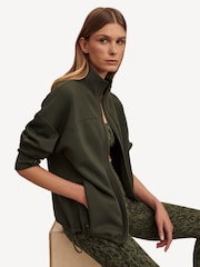 Varley Green Tayah Zip Through Midlayer Jacket - Image 3 of 4