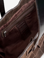 Dragon Diffusion Japan Tote Suede Dark Brown Bag - Image 6 of 7