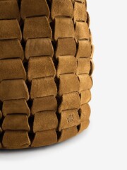 Dragon Diffusion Link Bucket Suede Honey Bag - صورة 5 من 5