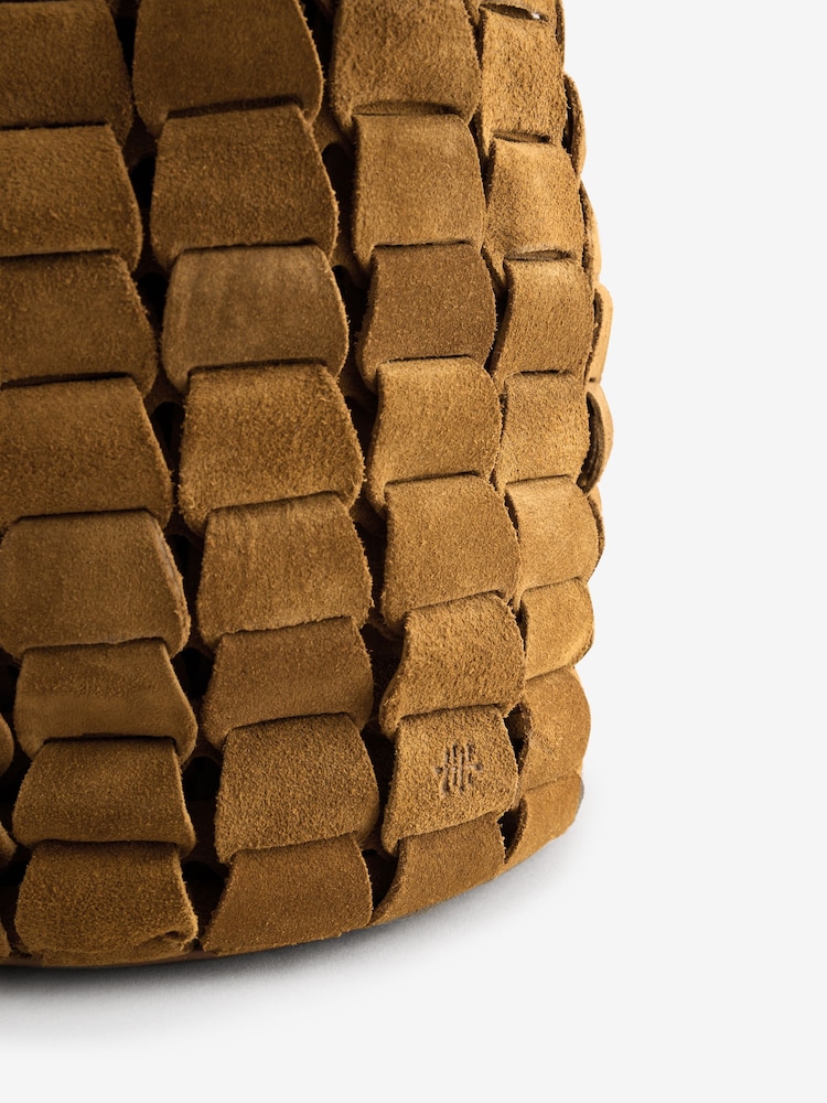 Dragon Diffusion Link Bucket Suede Honey Bag - صورة 5 من 5