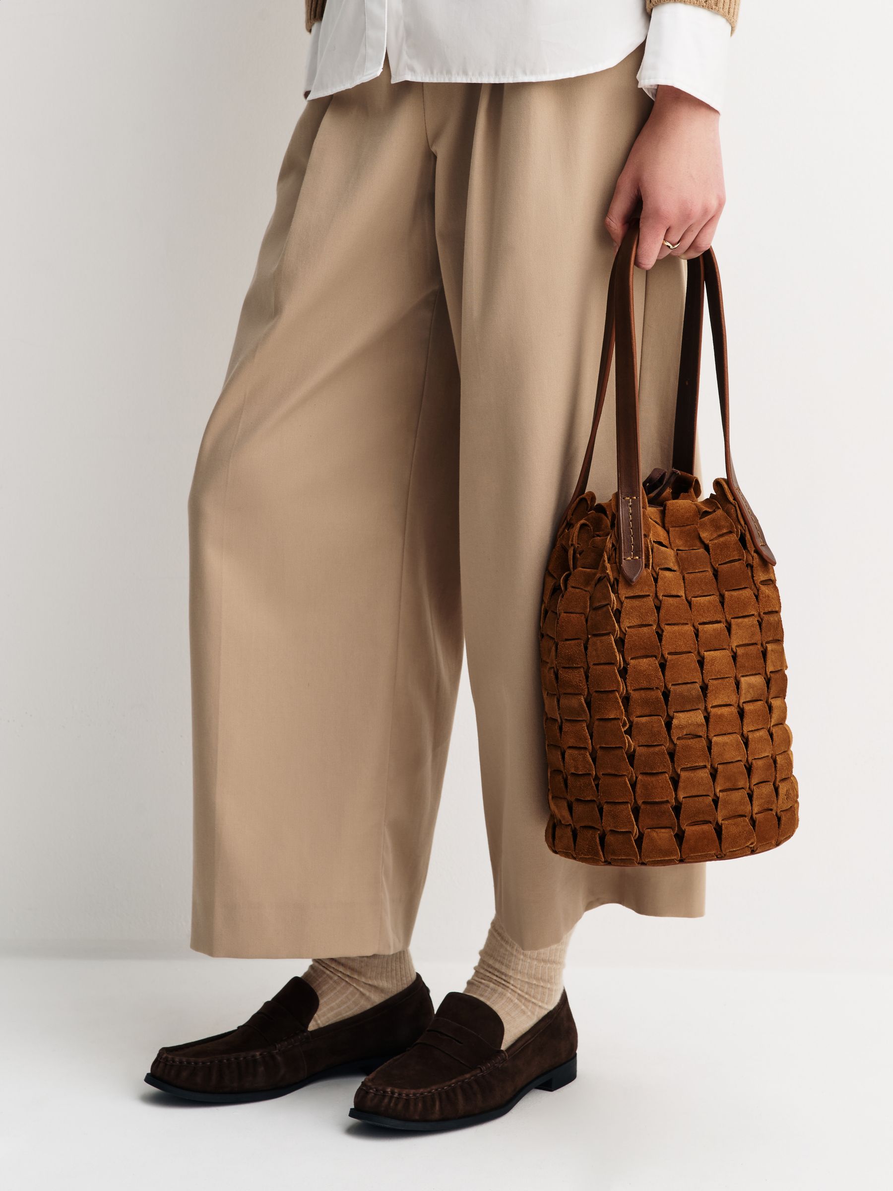 Buy Dragon Diffusion Suede Honey Suede Honey Link Bucket Bag from