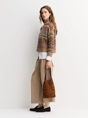 Dragon Diffusion Link Bucket Suede Honey Bag - Image 7 of 8