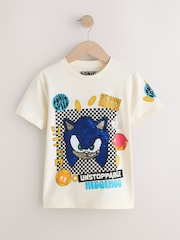 Ecru Sequin - تيشِرت بتصميم شخصية Sonic (3 - 16 سنة) - صورة 1 من 5