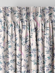 Sara Miller Warm Grey Ornamental Peacock Made to Measure Curtains - Image 5 of 9