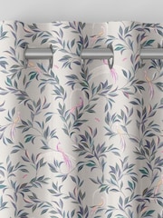 Sara Miller Warm Grey Ornamental Peacock Made to Measure Curtains - Image 7 of 9