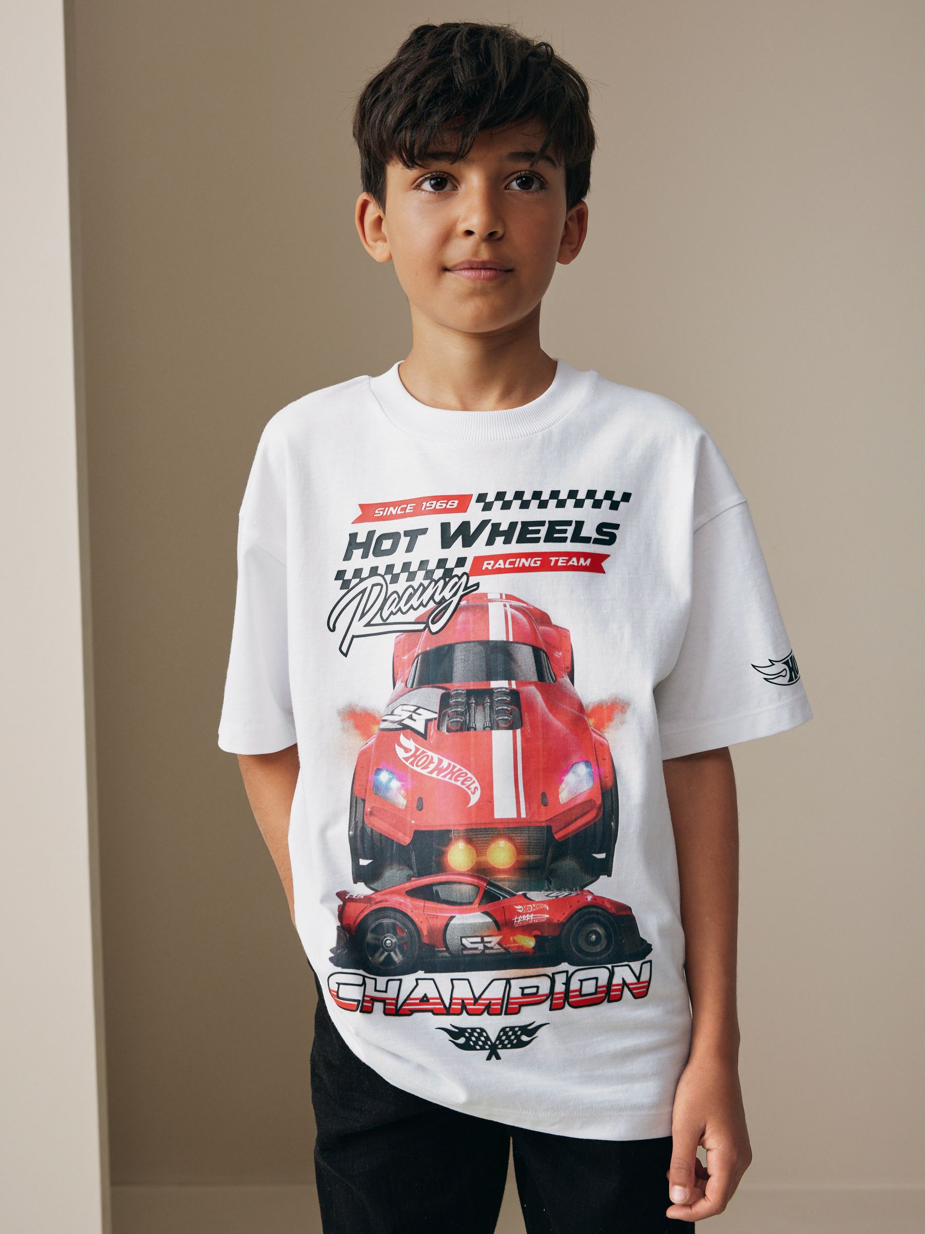 Hot Wheels キャップ Tシャツ セット Kopen Wit - Hot Wheels T-shirt met korte mouwen (3-16jr) van Next