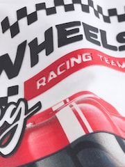 White Hot Wheels Short Sleeve T-Shirt (3-16yrs) - Image 7 of 7