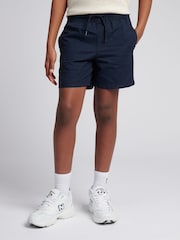 U.S. Polo Assn Blue Boys Cotton Linen Deck Shorts - Image 1 of 8