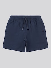 U.S. Polo Assn Blue Boys Cotton Linen Deck Shorts - Image 5 of 8