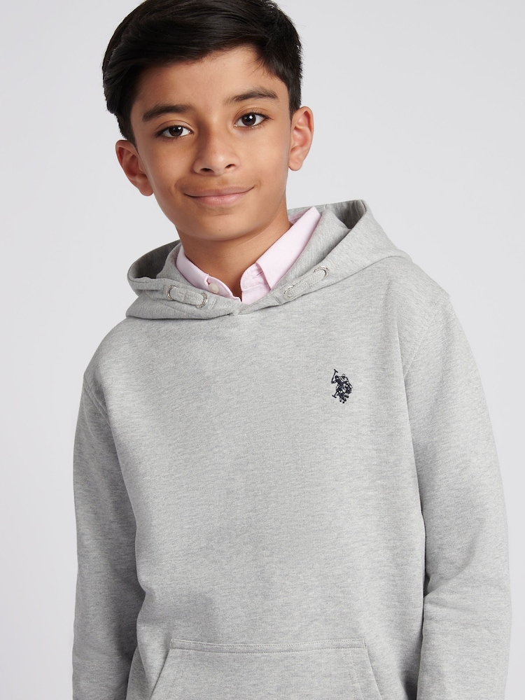U.S. Polo Assn Grey Boys Double Horsemen Hoodie - Image 2 of 8