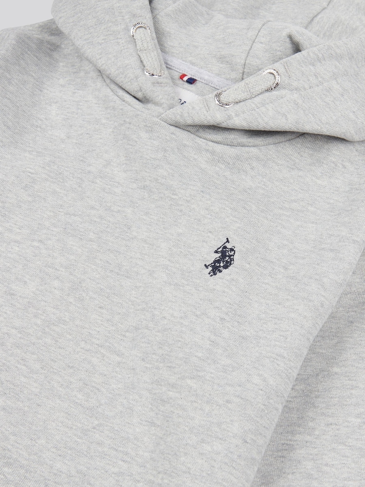 U.S. Polo Assn Grey Boys Double Horsemen Hoodie - Image 8 of 8