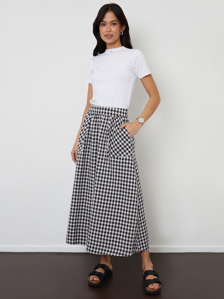 Threadbare Check Patch Pocket Midaxi Skirt - Изображение 1 из 4