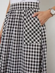 Threadbare Check Patch Pocket Midaxi Skirt - Изображение 4 из 4