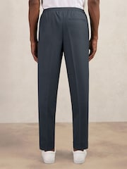 Stahlblau - Reiss Brighton Relaxed-Fit Pleated Tapered Trousers - Bild 5 von 7