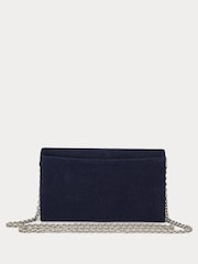 Lauren Ralph Lauren Blue Adair Leather Chain Cross-Body Clutch Bag - Image 2 of 4