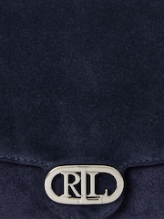 Lauren Ralph Lauren Blue Adair Leather Chain Cross-Body Clutch Bag - Image 4 of 4