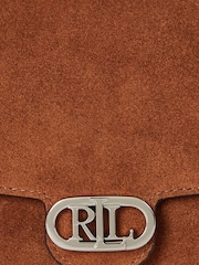 Lauren Ralph Lauren Brown Adair Leather Chain Cross-Body Clutch Bag - Image 5 of 5