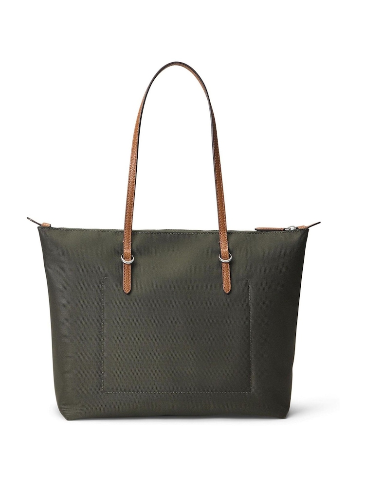 Lauren Ralph Lauren Green Keaton Nylon Tote Bag - Image 1 of 2 Lauren Ralph Lauren Green Keaton Nylon Tote Bag - Image 1 of 2
