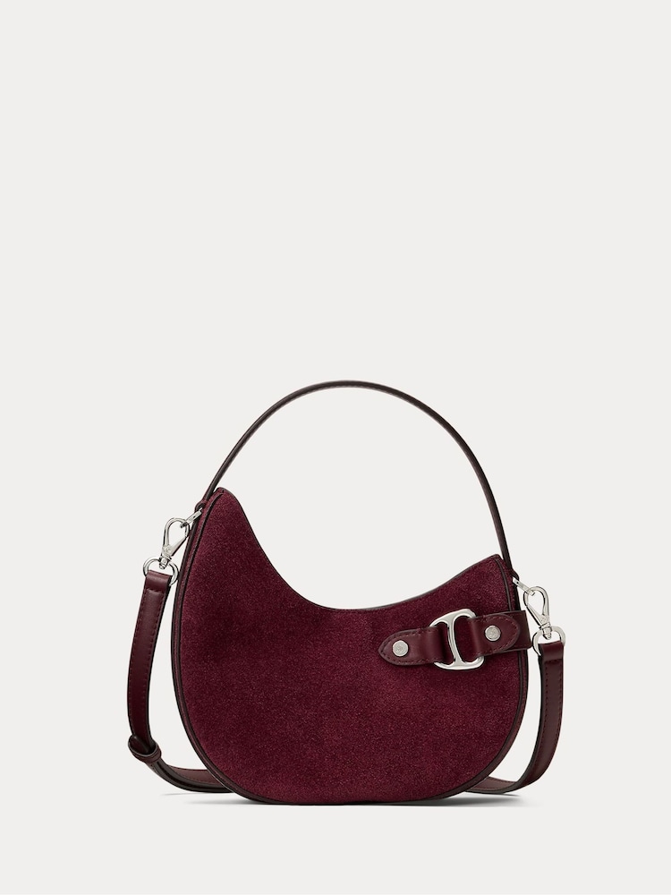 Lauren Ralph Lauren Green Suede Cross-Body Bag - Image 1 of 5