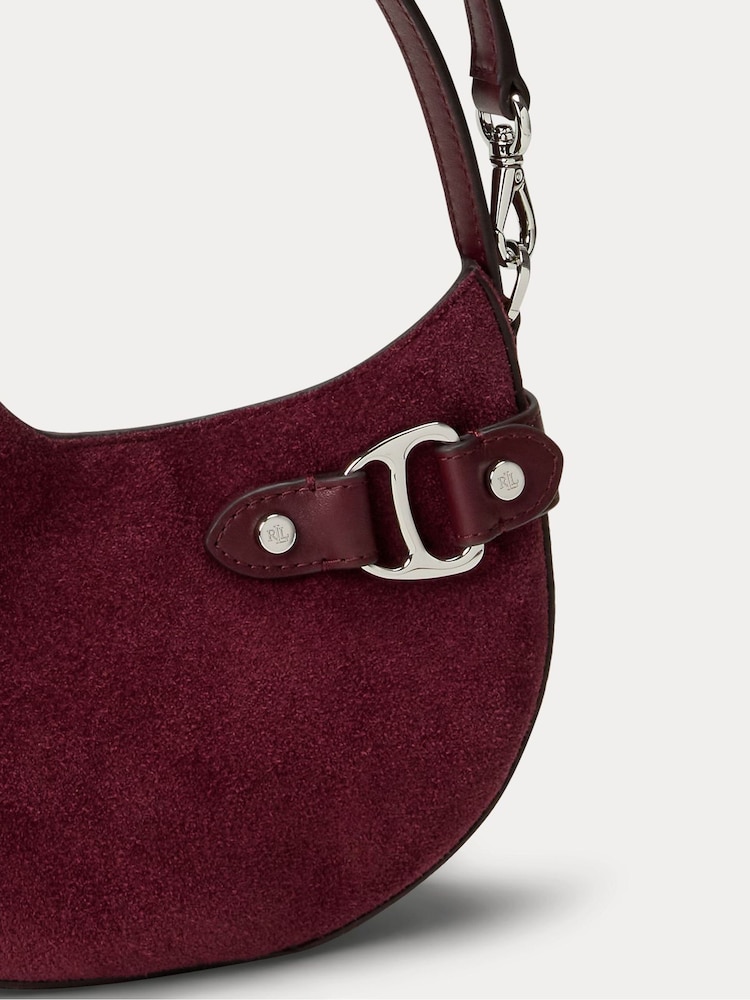 Lauren Ralph Lauren Green Suede Cross-Body Bag - Image 5 of 5 Lauren Ralph Lauren Green Suede Cross-Body Bag - Image 5 of 5